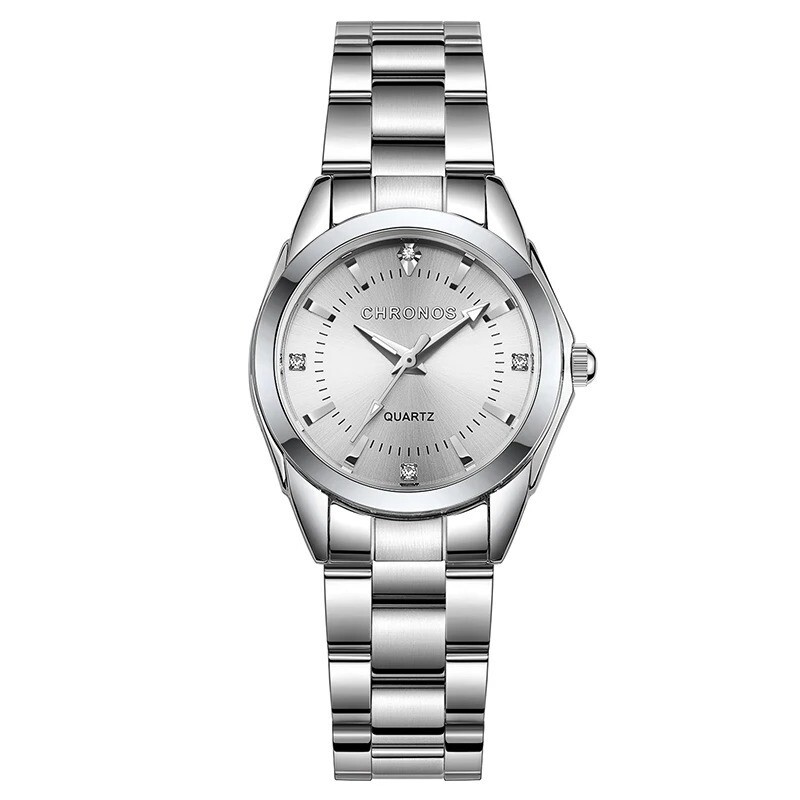 Luxury CHRONOS Women's Waterproof White Fashion Watch