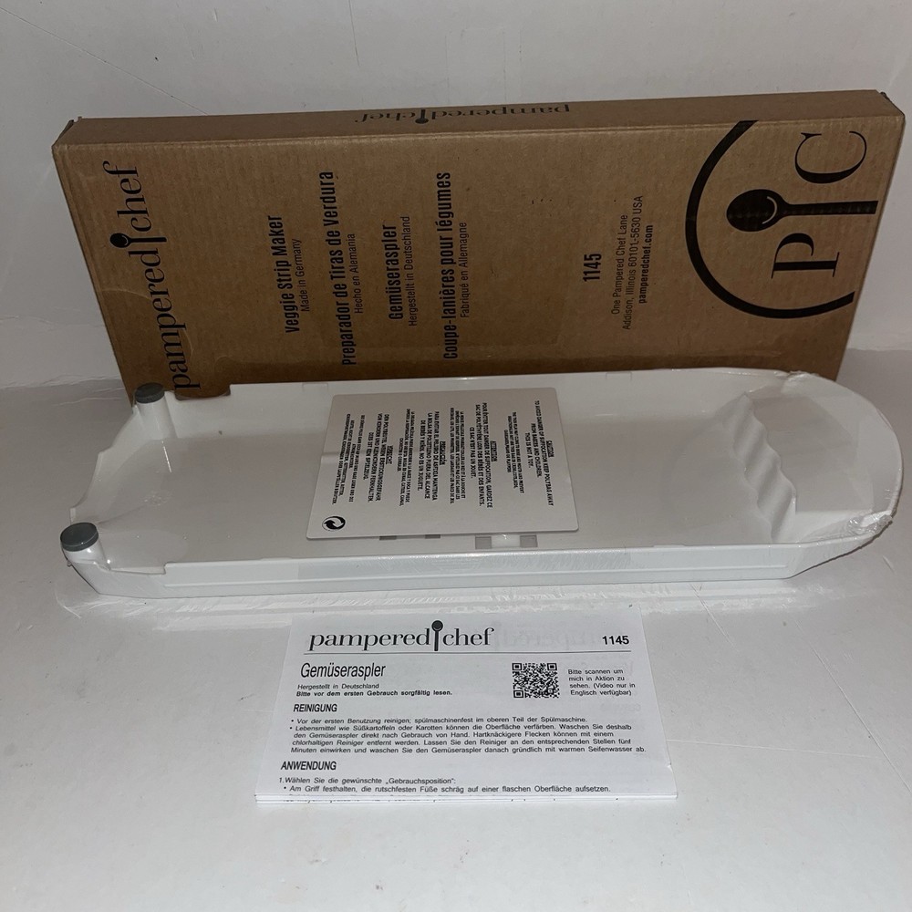 Pampered Chef Veggie Strip Maker 1145 Vegetable Grater Kitchen Tool New Sealed