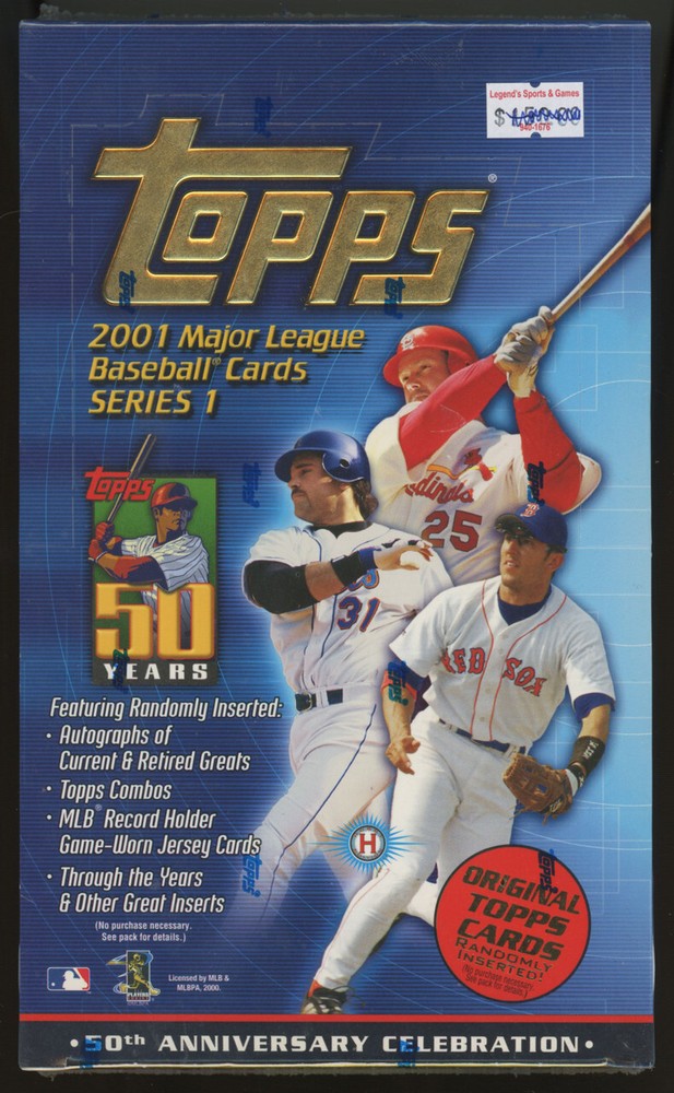 2001 Topps Baseball Series 1 Hobby Box Sealed Wax Pack