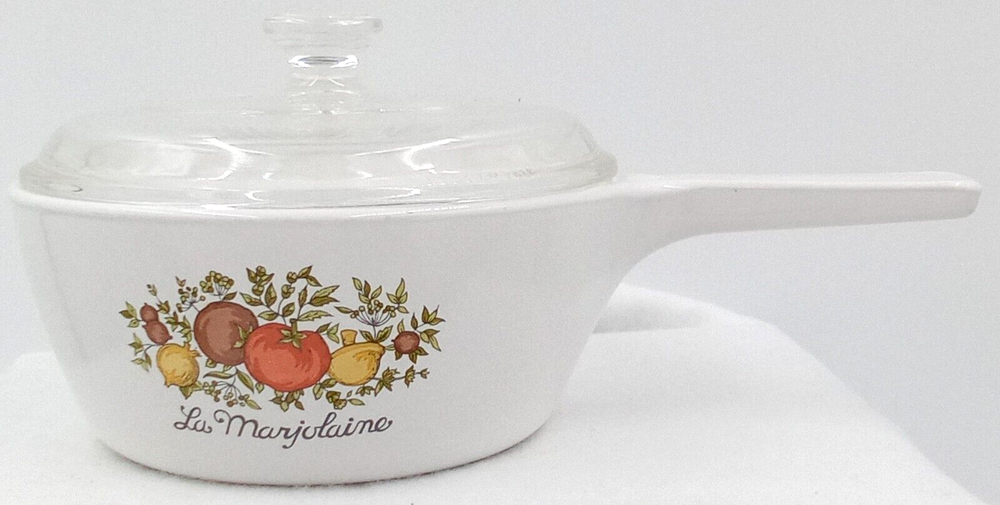 Vintage Corning Ware Spice of Life Saucepan Lid Handle La Marjolaine P-B2-B