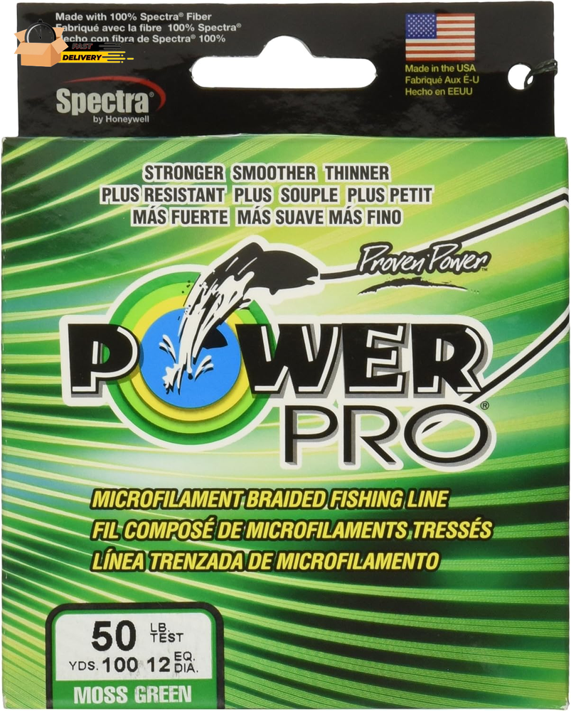 Spectra Moss Green Braided Line