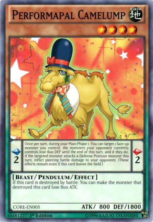 Performapal Camelump 1st Edition Common CORE-EN005 Moderately Played