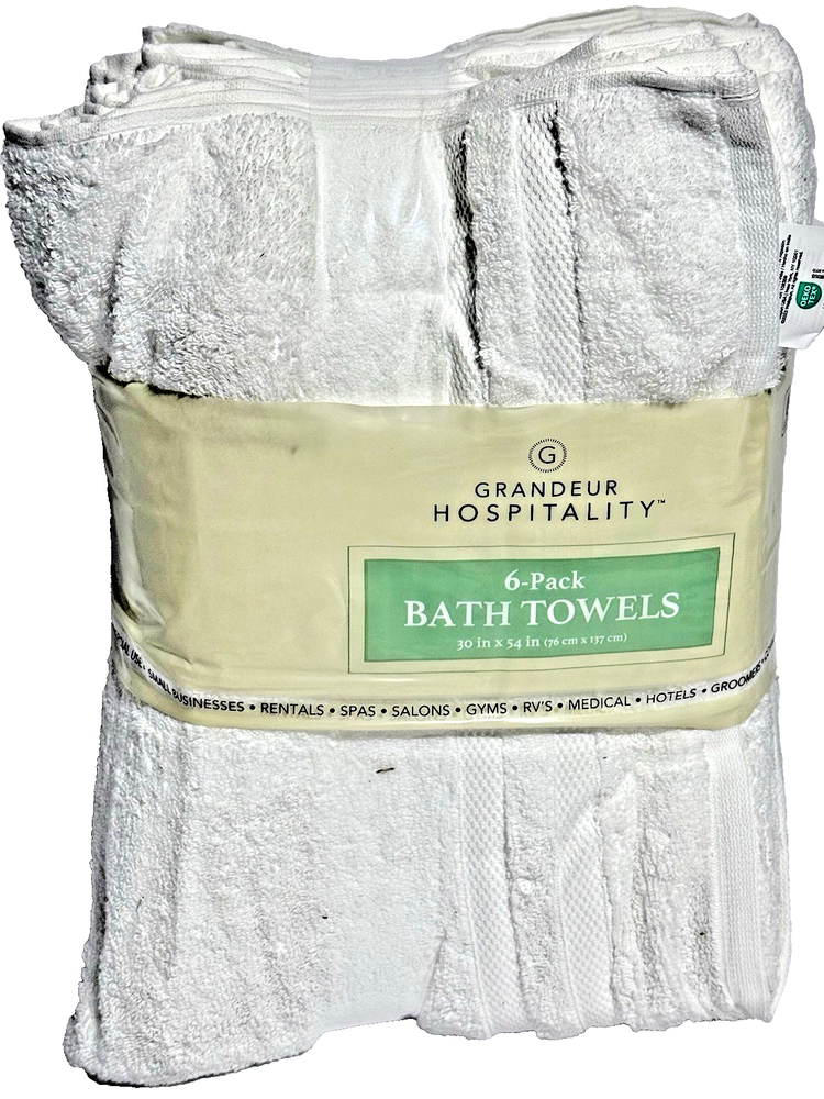 Grandeur Hospitality 6 Pack Bath Towel  30