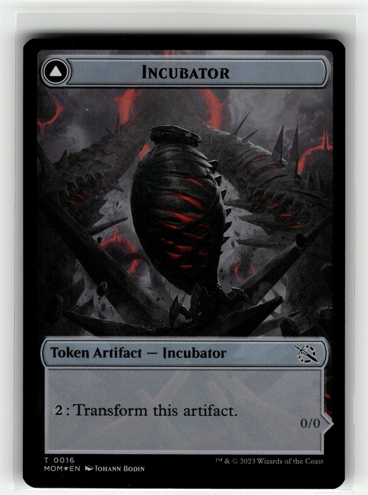 INCUBATOR (0016) // PHYREXIAN (0 March of the Machine FOIL #16//16 MOM(NM+)(MTG)