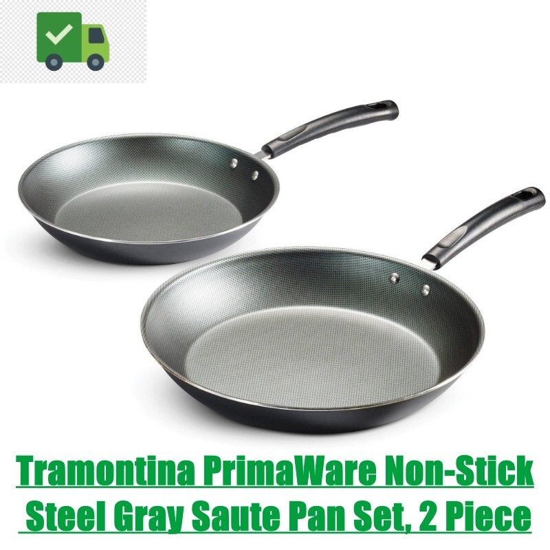 Tramontina 2-Piece Nonstick Steel Gray Saute Pan Set with PrimaWare Coating
