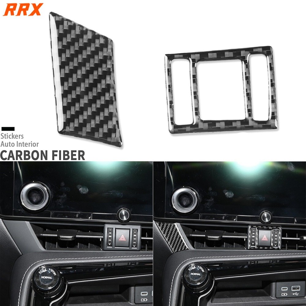 Real Carbon Fiber Console Warning Light Cover for Lexus NX 250 350 450h 2022-2025 Models