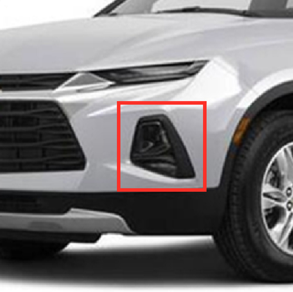 For Chevrolet Blazer 2019-2022 ABS Chrome Front Fog Light Lamp Frame Cover Trim
