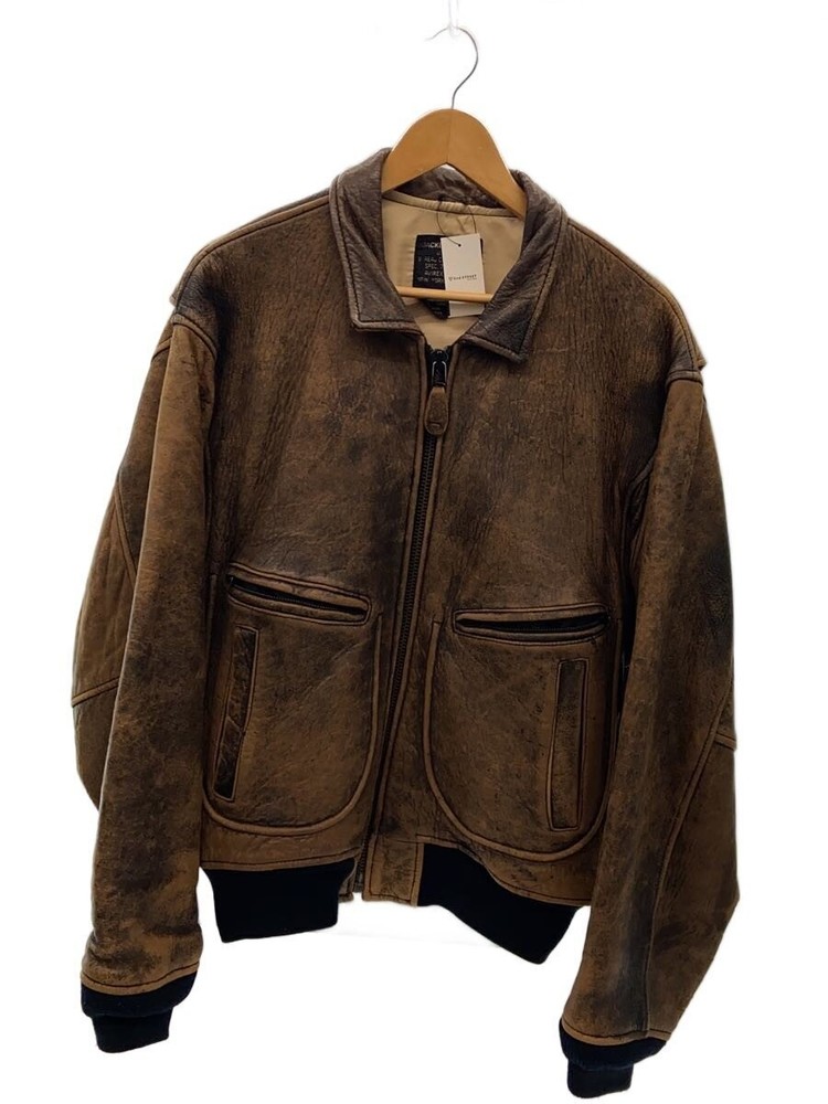 Avirex Leather Jacket Blouson/S/Leather/Brw/G-2/7823 7712