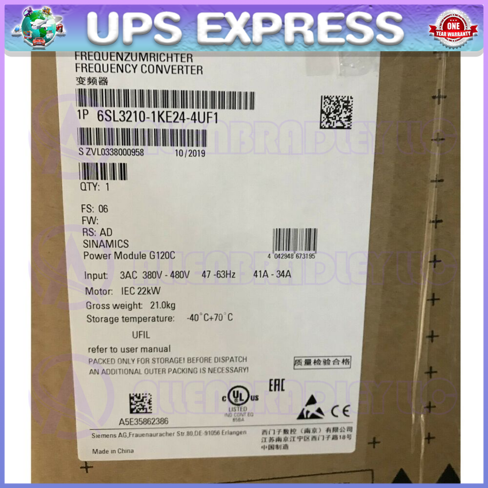 6SL3210-1KE24-4UF1 Siemens Frequency Converter Expedited Shipping  GQZ1