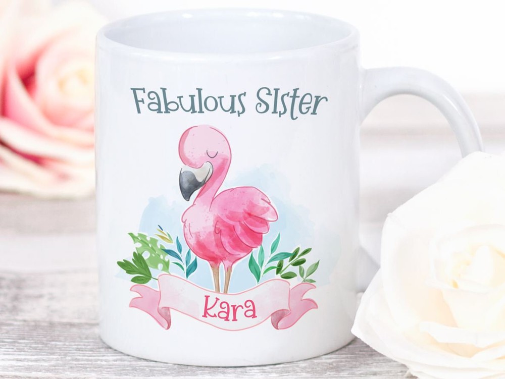 Flamingo Mug L Personalised Flamingo Sister Mug L Flamingo Gifts For Women L