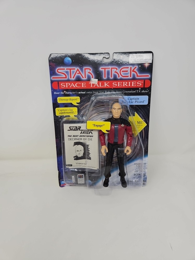 Playmates Toys Star Trek Space Talk Series Captain Jean-Luc Picard Action Figure