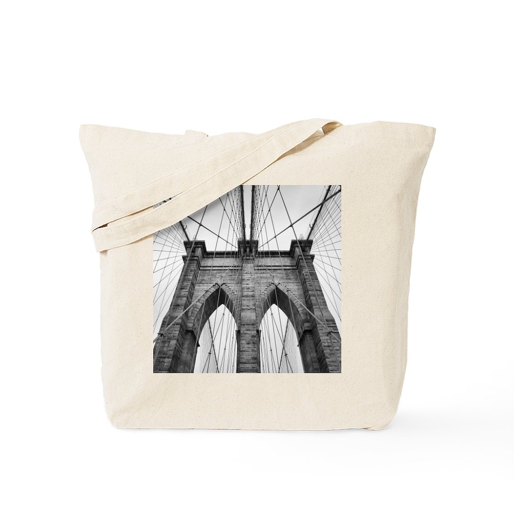 CafePress Brooklyn Bridge New York City Close Up Ar Tote Bag (1658435628)