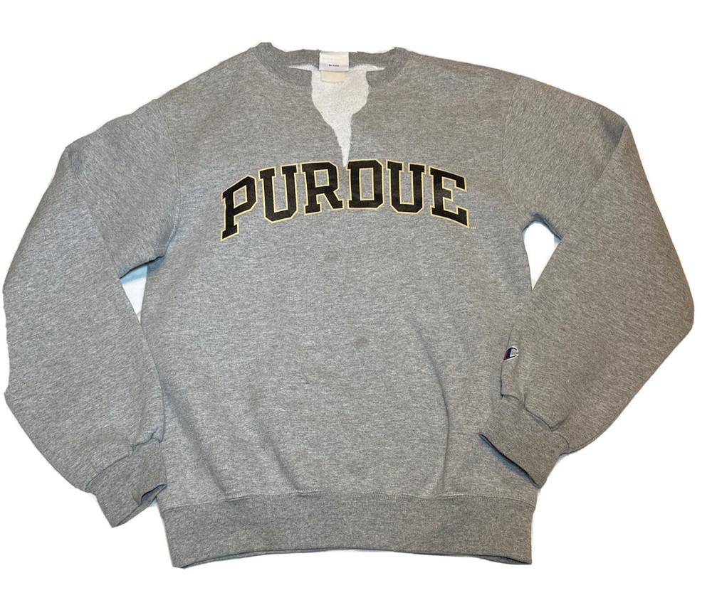 Vintage Champion Purdue University Boilermakers Sweatshirt Men's Small Custom