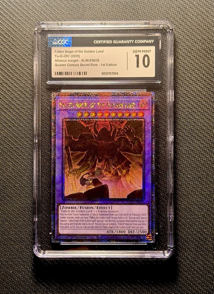 CGC 10 Gem Mint Fallen Angel of the Golden Land ALIN-EN036 YuGiOh Card