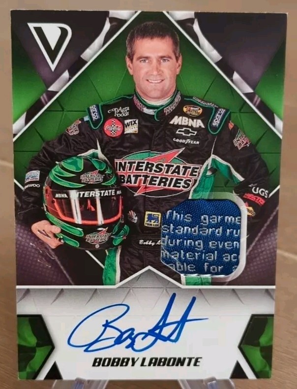 2019 Victory Lane фирменные образцы с автографом черная этикетка для белья 1:1 Bobby Labonte