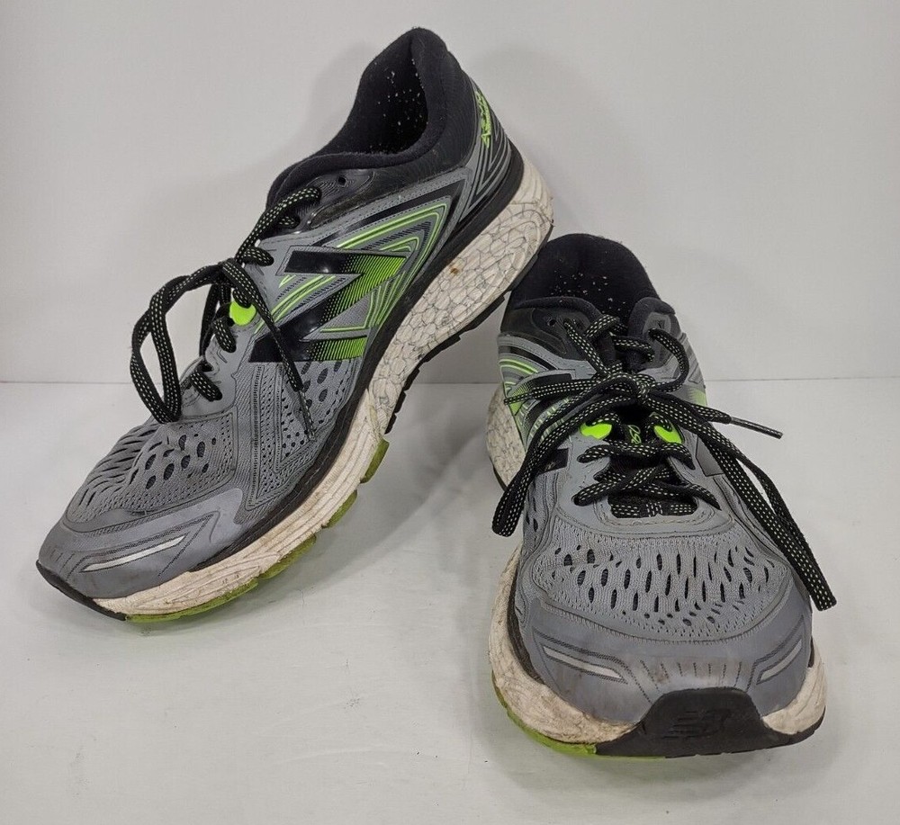 New Balance 860 V8 gray green lace up tennis shoes mens size 9.5