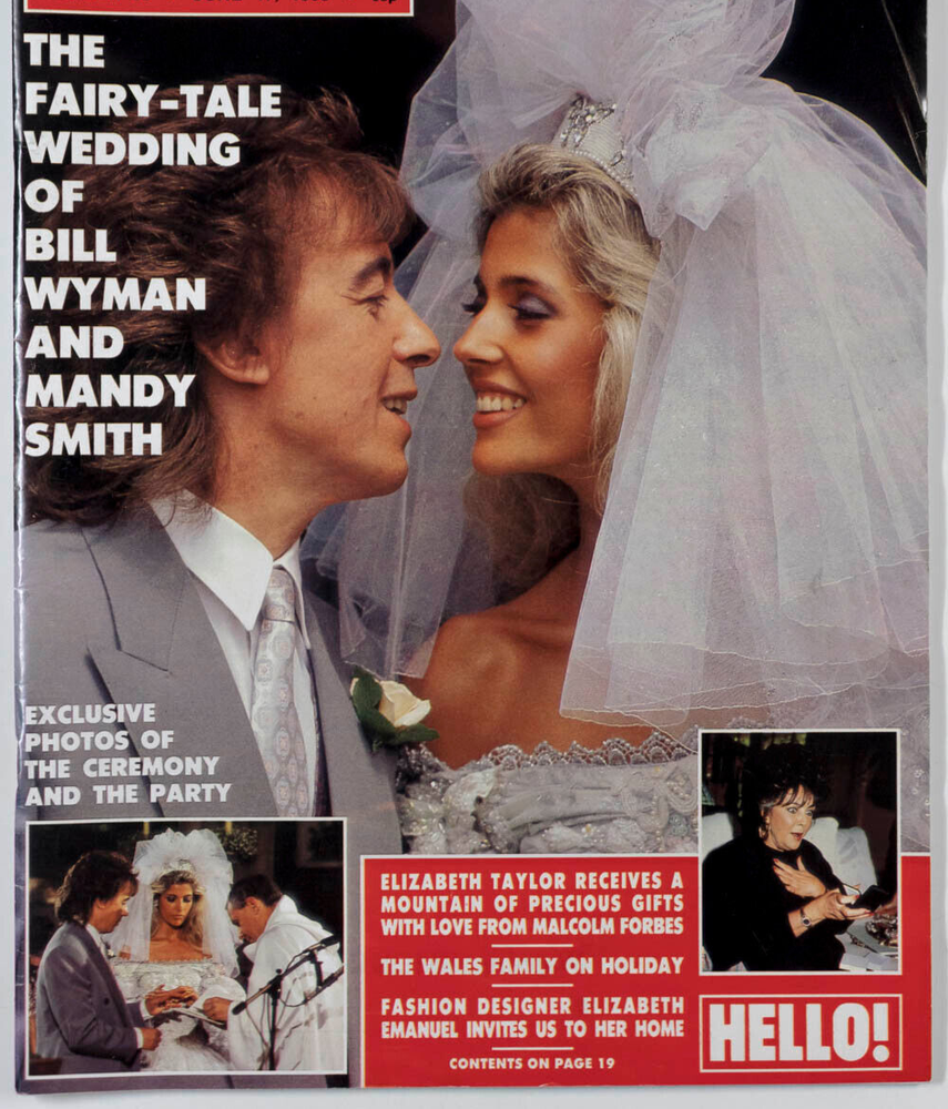 MANDY SMITH BILL WYMAN AUDREY HEPBURN LIZ TAYLOR CYBILL SHEPHERD Hello magazine