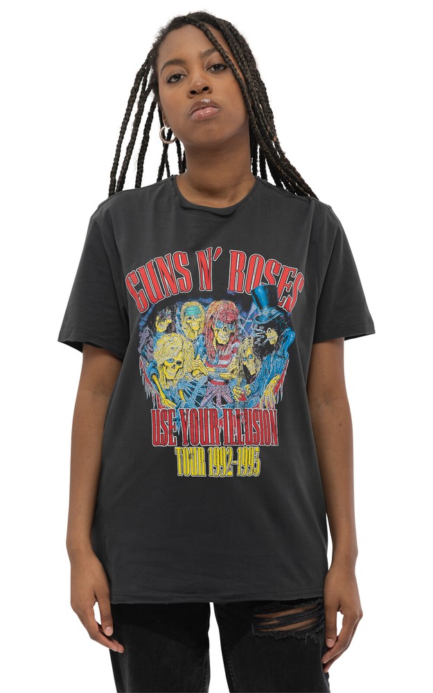 Guns N’ Roses Use Your Illusion Tour Official Unisex Charcoal T-Shirt