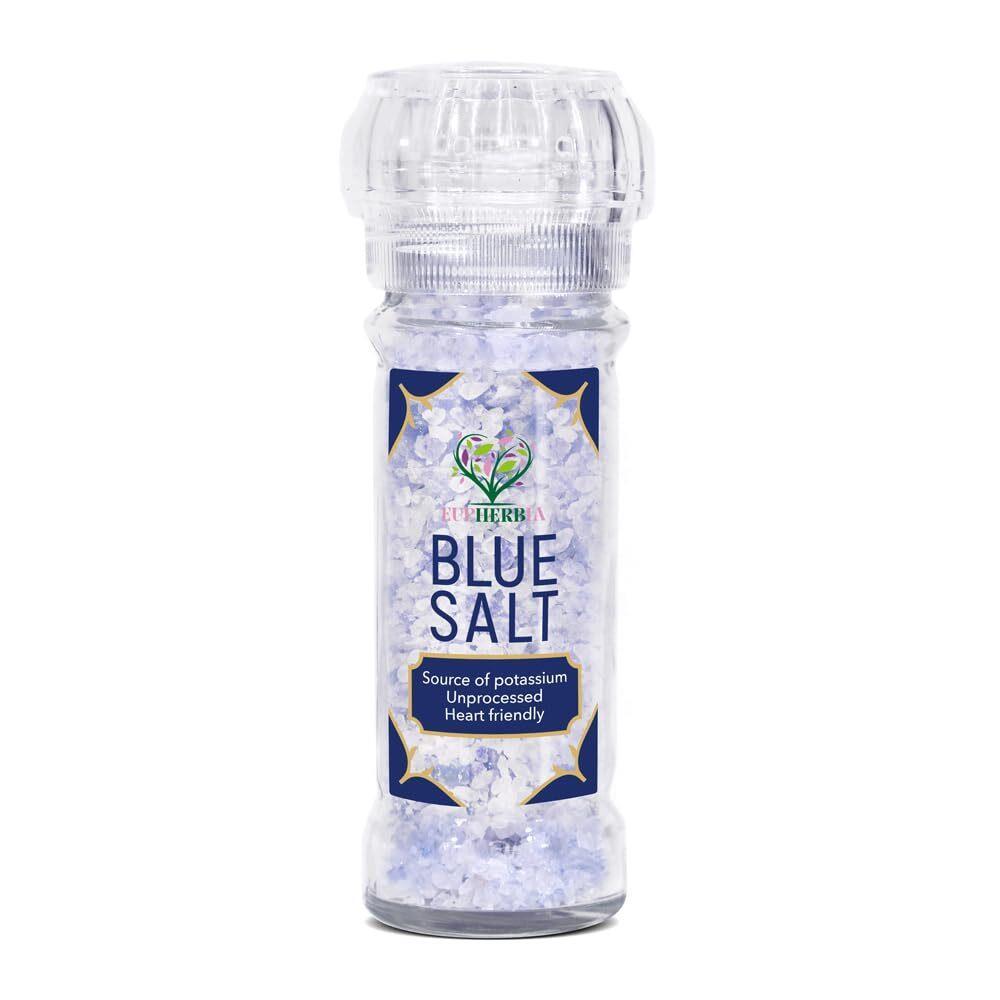 Blue Coarse Mineral Salt with High Potassium, Lower Sodium, All-Natural