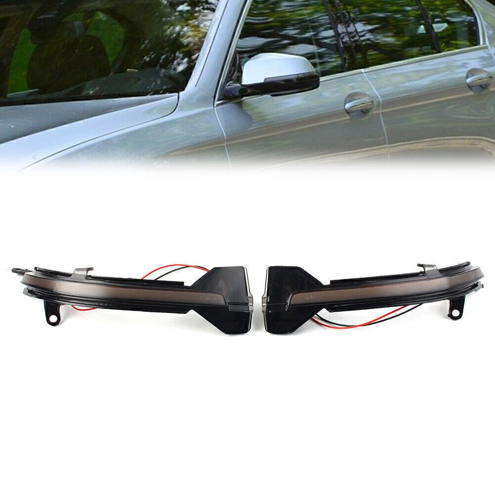 LED Side Mirror Sequential Blink Turn Signal Light Pair For BMW 5 6 7 Series US