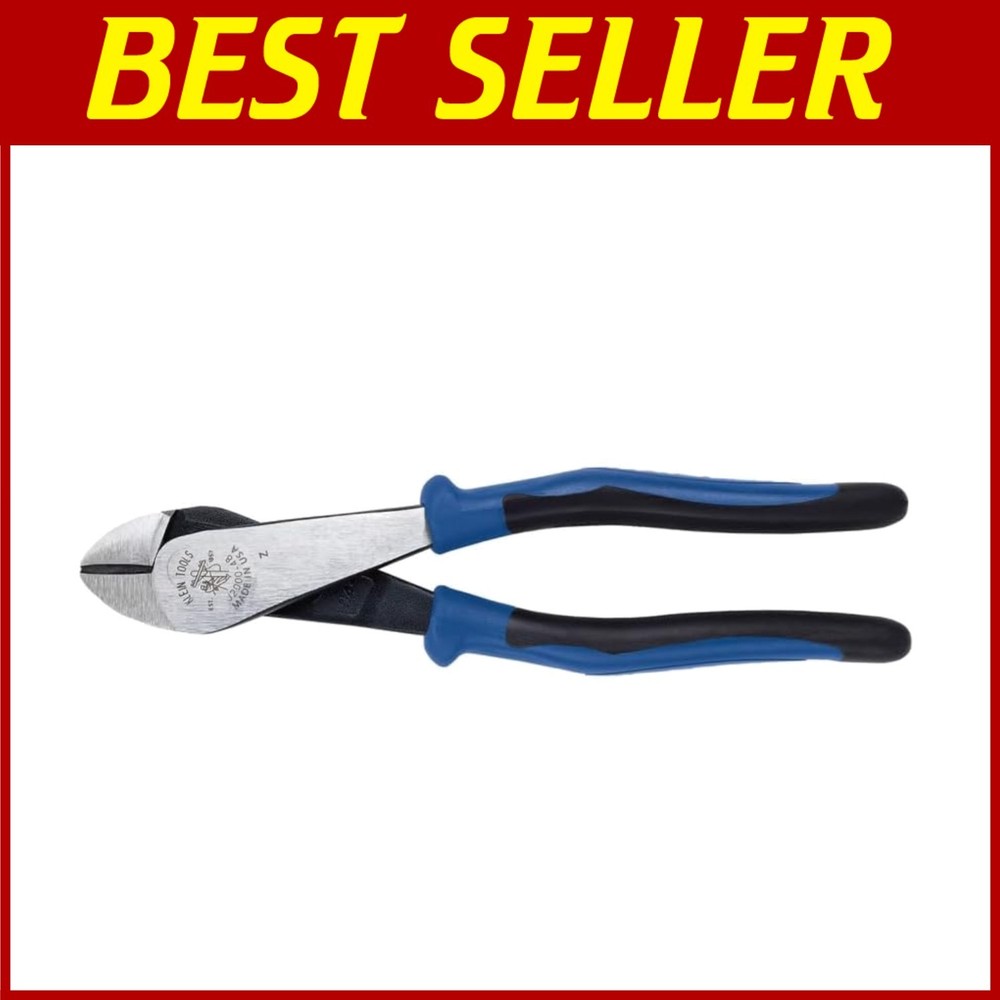 Klein 8-Inch Diagonal Cutting Pliers - Durable Angled Head Tool for DIY & Trade