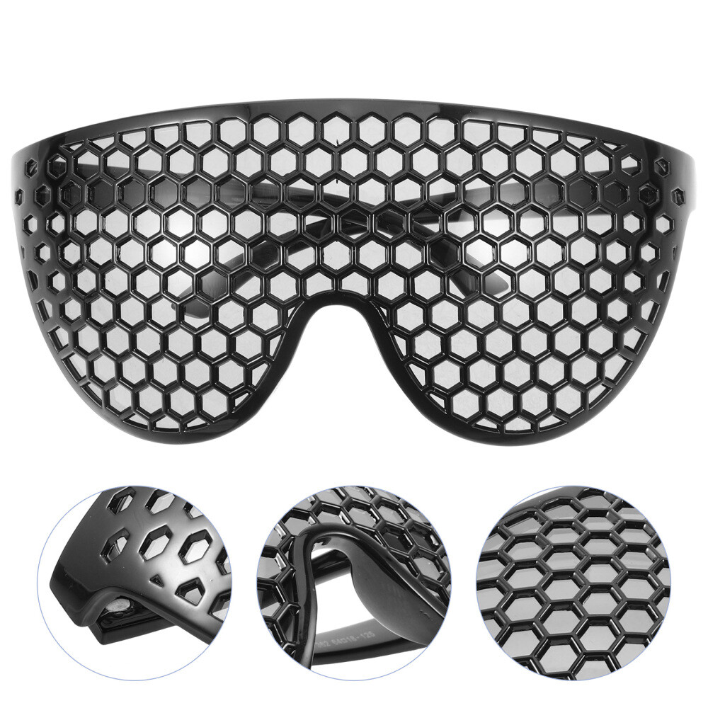 Oversized Honeycomb Outdoor Cycling Sunglasses for Sports and Parties  
