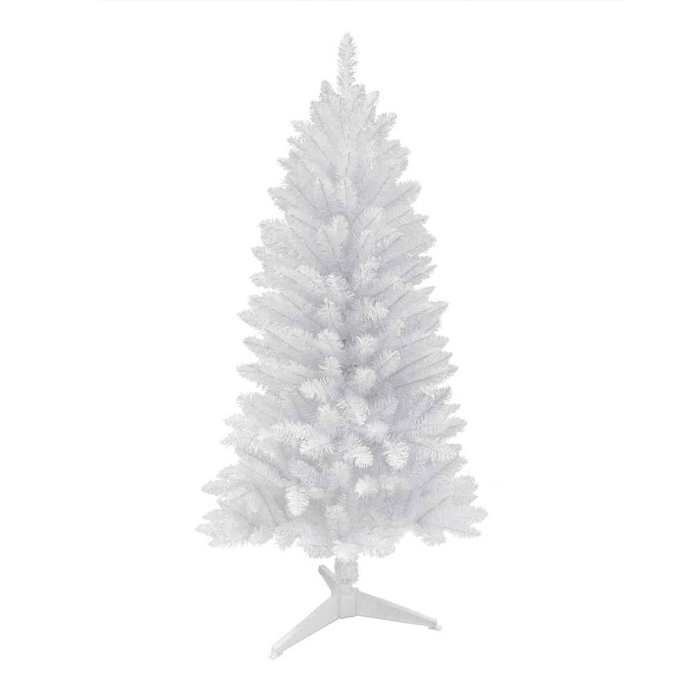 Puleo International 4 ft Unlit White Carson Artificial Pine