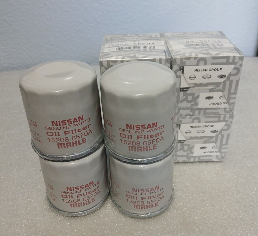 Genuine Nissan OEM 4-Pack Engine Oil Filter 15208-65F0A for Nissan Infiniti