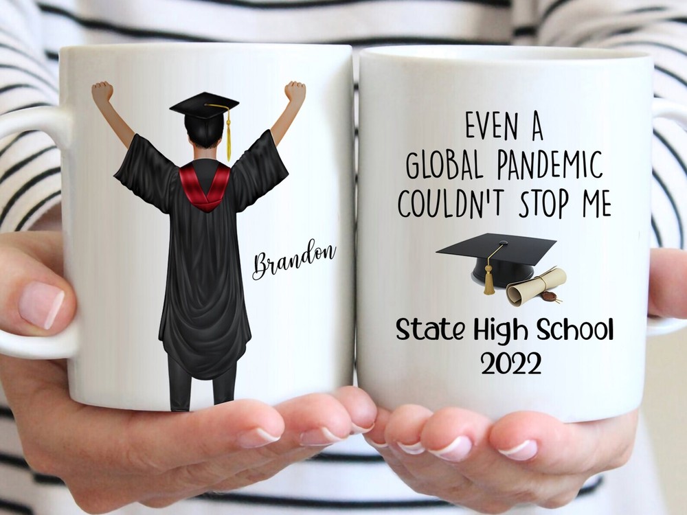 Taza de graduación 2022 personalizada graduación universitaria secundaria graduación regalos