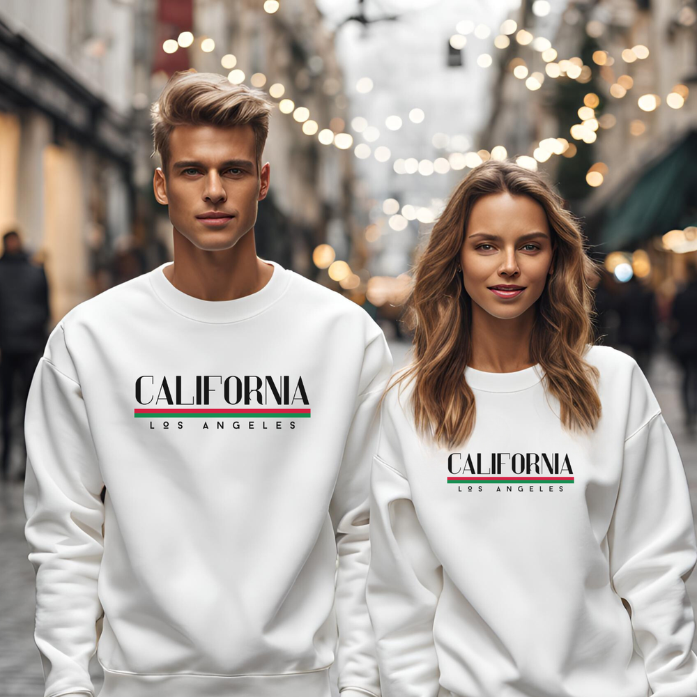 California Los Angeles Sweatshirt - West Coast Pullover - City Pride Crewneck