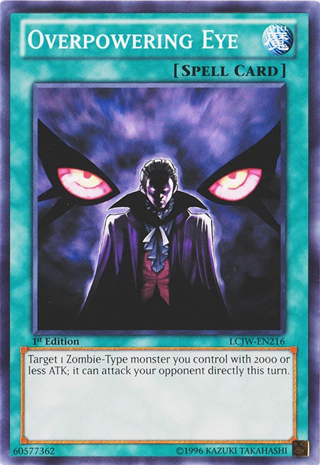 3x Overpowering Eye LCJW-EN216 Common 1st Ed NM English Yugioh