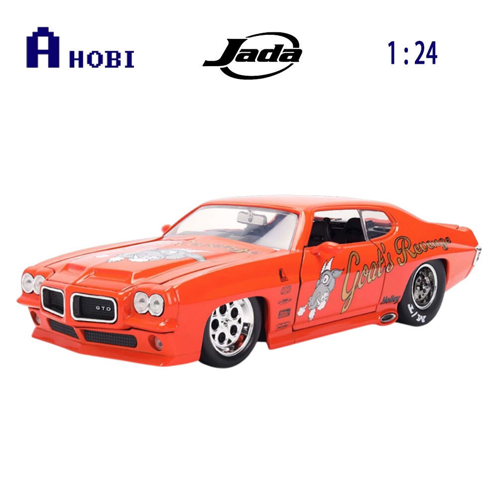 Jada 1:24 Scale Big Time Muscle 1971 Pontiac GTO Diecast Model Car