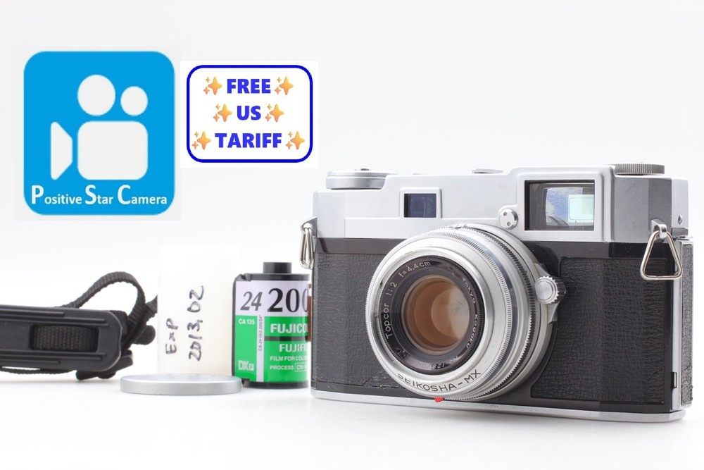 Read🎦VIDEO👀✨MINT✨ Topcon 35-S Topcor 4.4cm f2 35mm Rangefinder Camera JAPAN