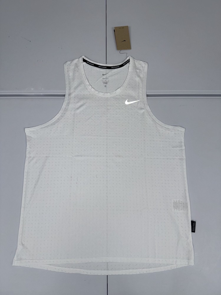 Nike Miler Breathe Men's Dri-FIT Running Tank Top HJ4183-121 White Pick Size $45