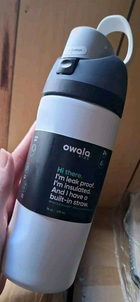 Owala 16oz Kids' FreeSip Stainless Steel Water Bottle - Sleek