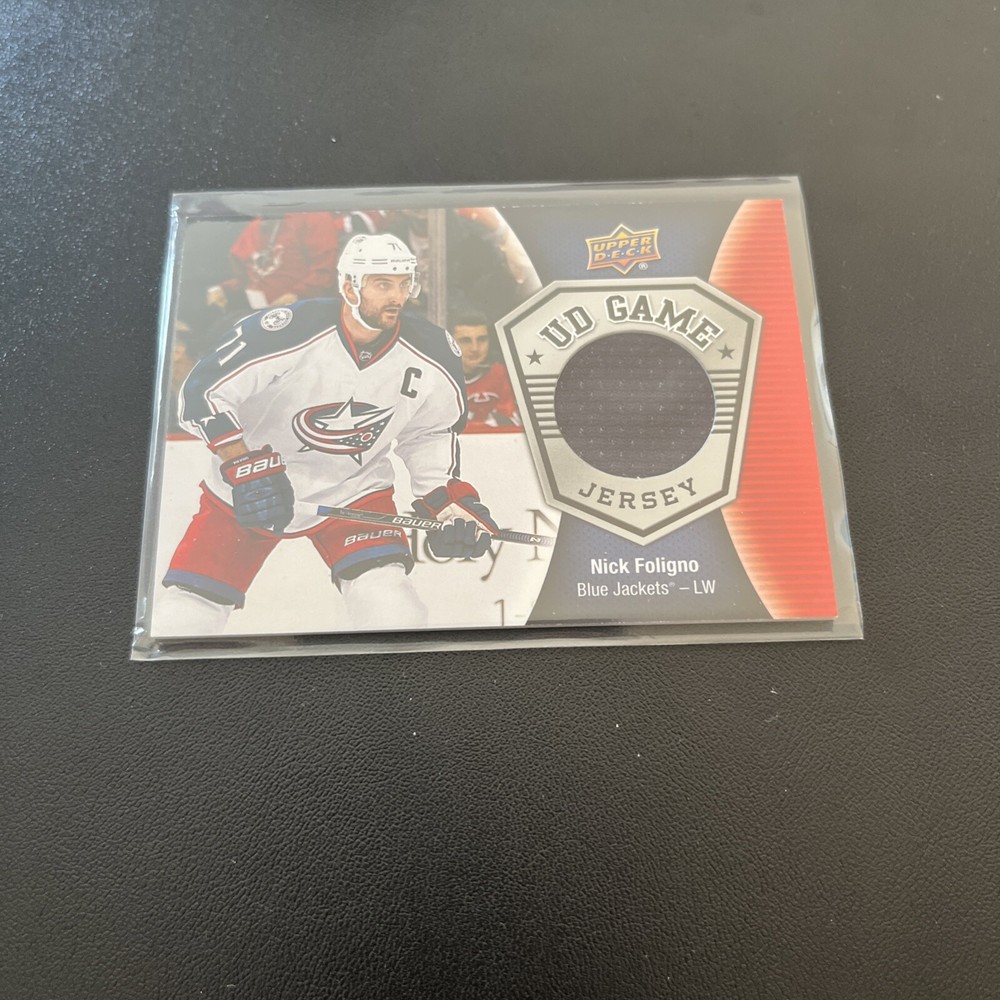 2016-17 Upper Deck Game Jersey Nick Foligno GJ-NF Hockey Card