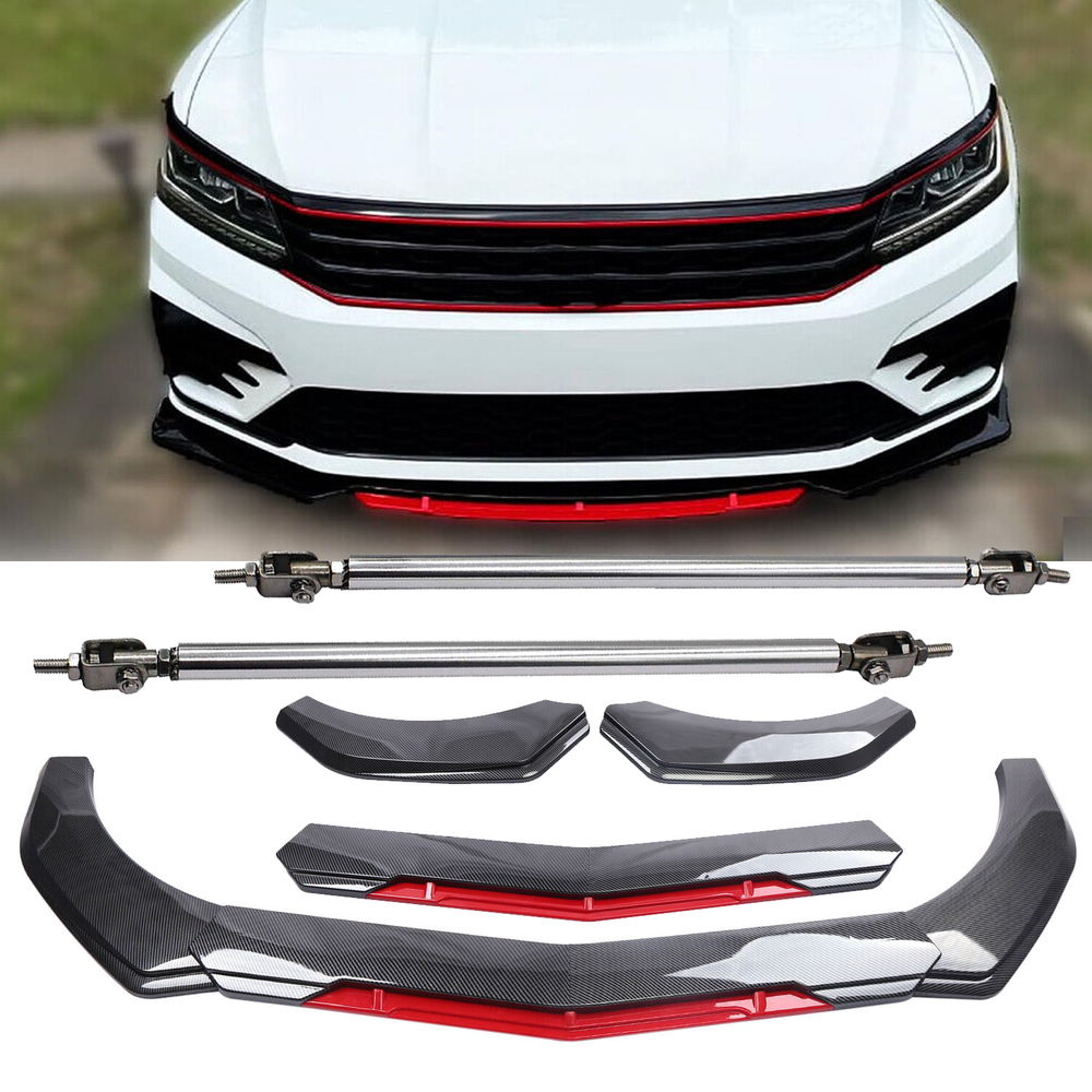 VW Golf GTI MK5 Carbon Fiber Front Bumper Lip Spoiler Splitter
