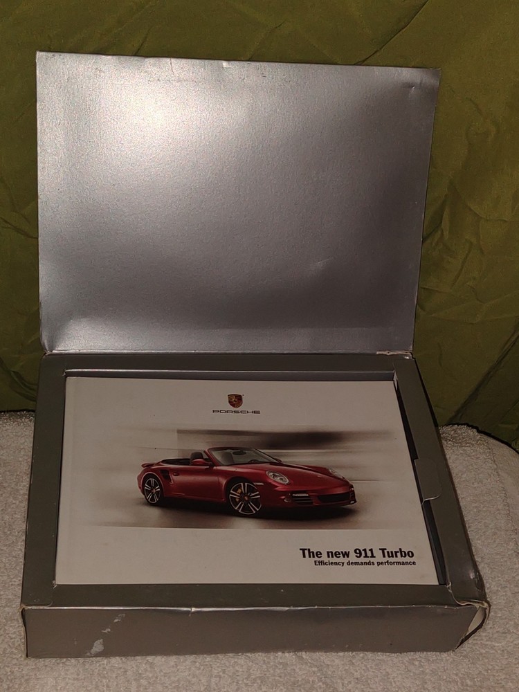 2010 - 2012 Porsche 911 997.2 Turbo Gift Box VTG Model Engine Brochure New Owner