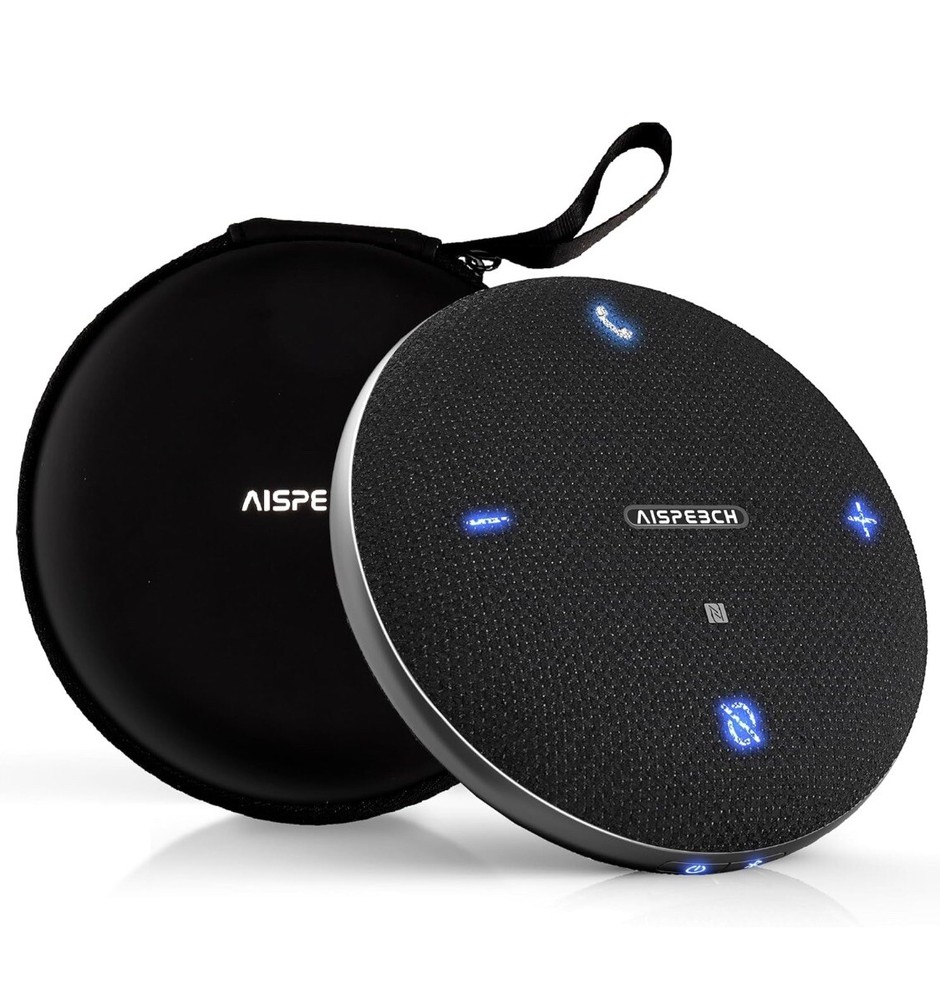 M4 Bluetooth Speakerphone Conference Microphone with AI Noise Reduction Full-Dup-image