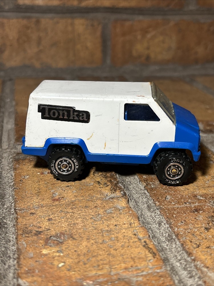VTG ✅ 1978 Tonka Mites Van White & Blue 4