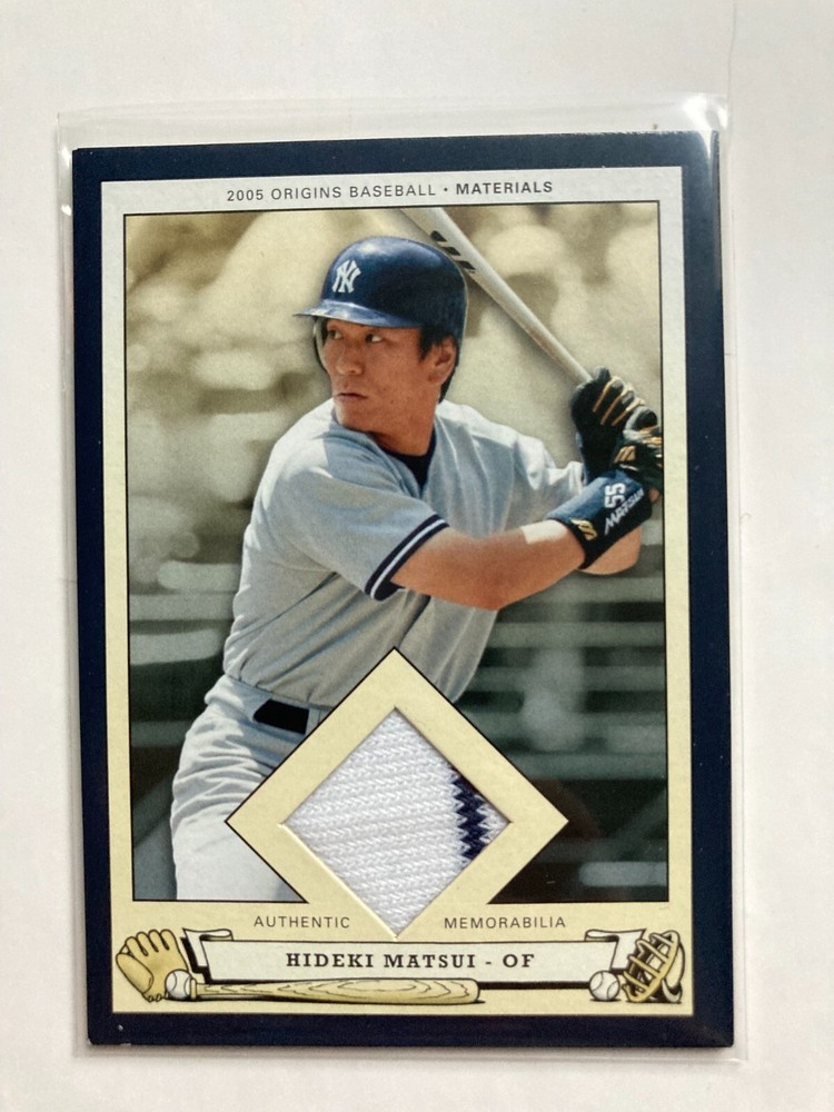 2005 Upper Deck Origins Materials Hideki Matsui #PB-HM