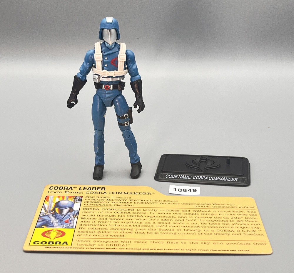 G.I. Joe 2008 COBRA COMMANDER (V36) Cobra Leader with File Card 3.75 inch Figure