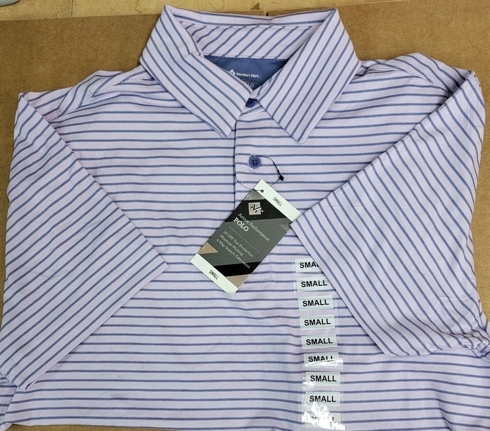 Members Mark Lightweight Cotton Pique Polo Shirt for Men Classic Fit-image