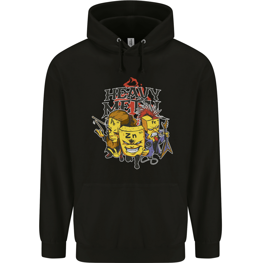 Heavy Metal Chemistry Periodic Table Mens Cotton Blend Hoodie  