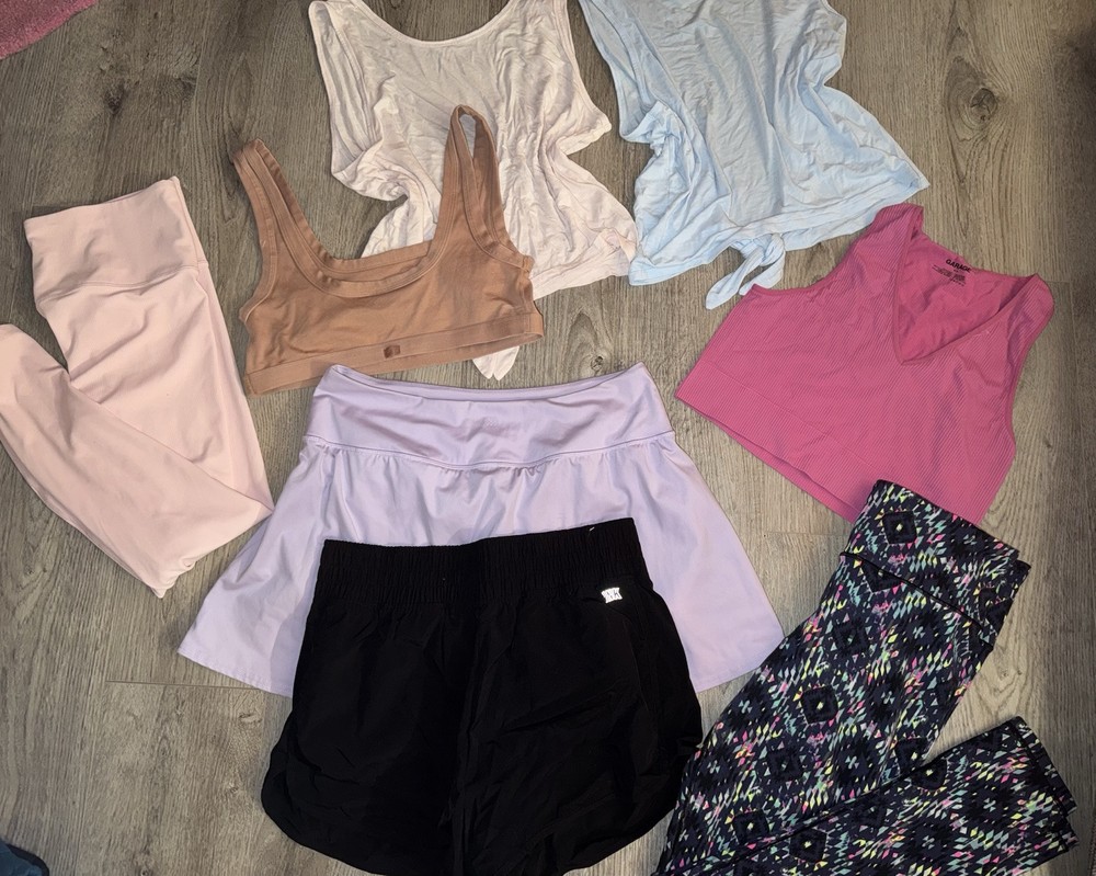 Women's Large Gym & Workout Bundle – Tops & Leggings Set