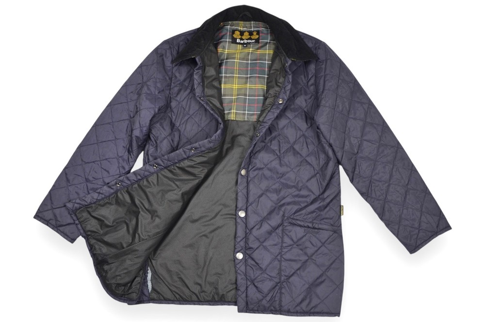 Barbour Drigg Jacket Men's Gore-tex Quilt Blue Navy England Size M