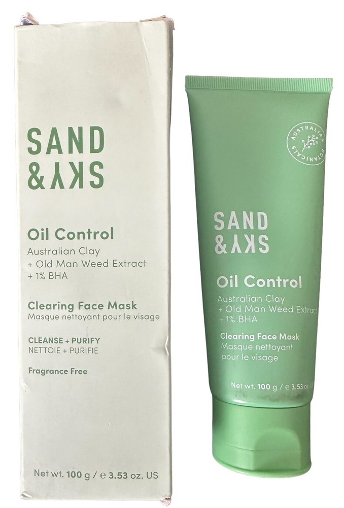 Sand & and Sky Oil Control Australian Clay Clearing Face Mask 3.53 oz. Sealed