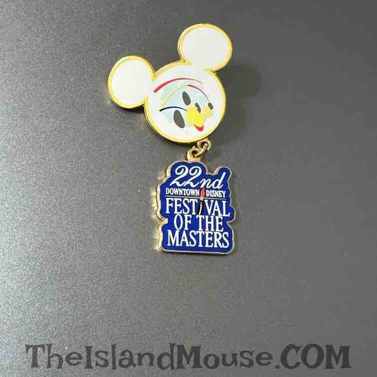 Very Rare Disney LE 150 Festival Masters 22nd 1997 Mickey Dangle Pin (UO:1595)