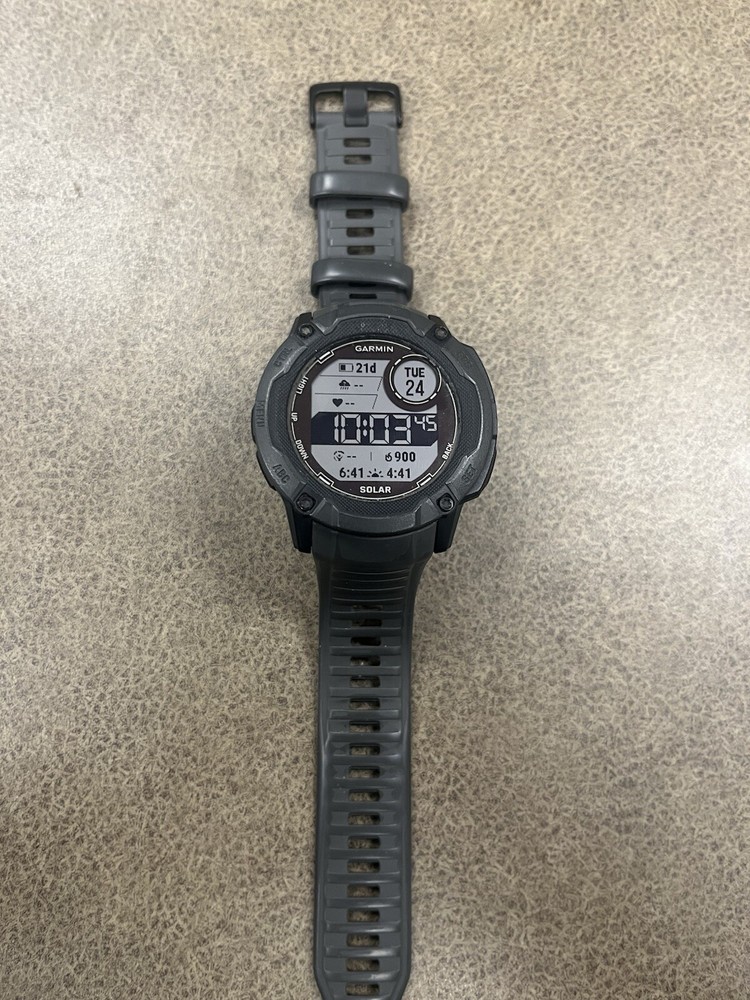 Garmin Instinct 2X Solar 50mm GPS Outdoor Smartwatch in Grey  