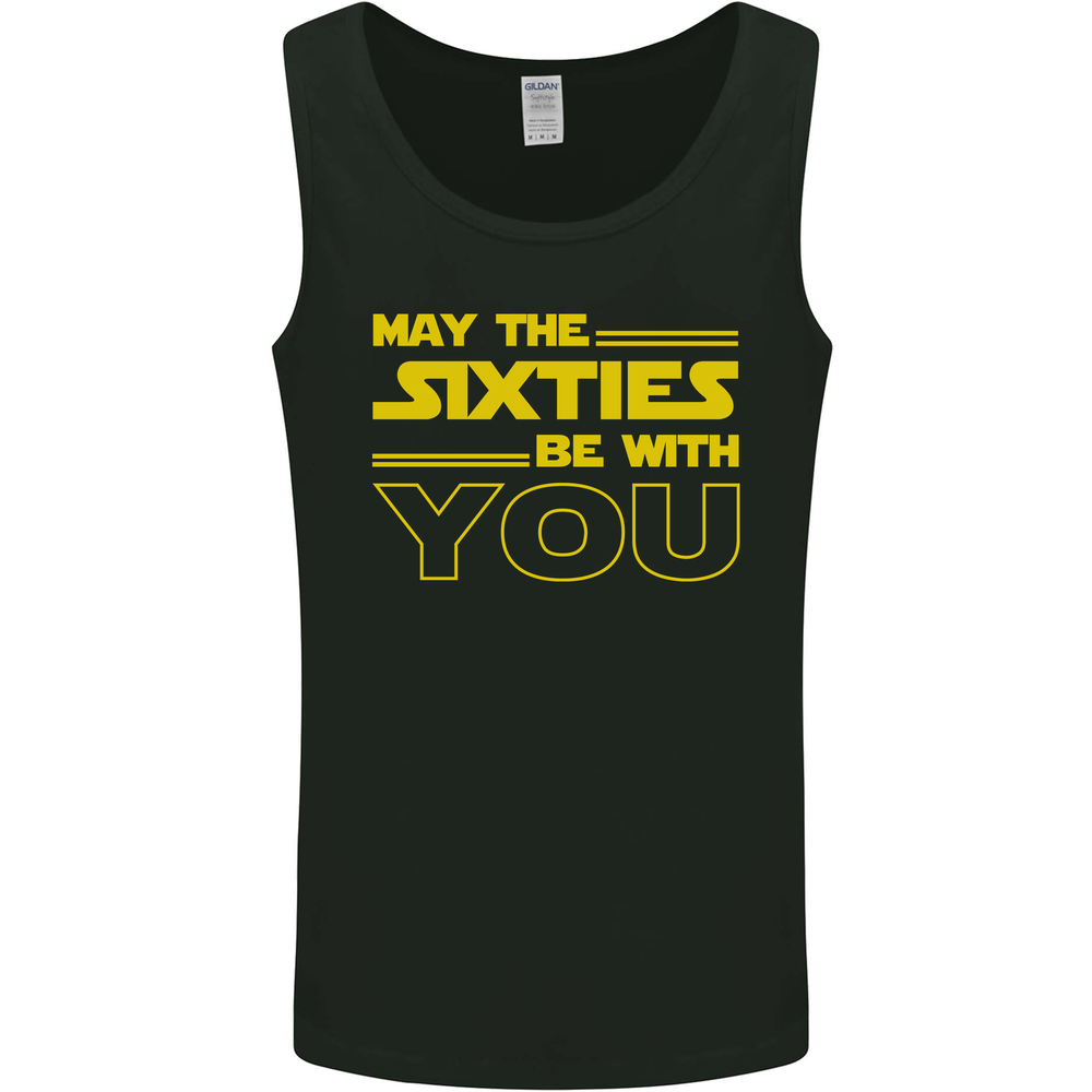 May the 60s Sixties Be With You Sci-Fi Mens Vest Tank Top